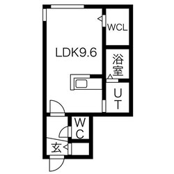 Halenix札幌医大前の物件間取画像